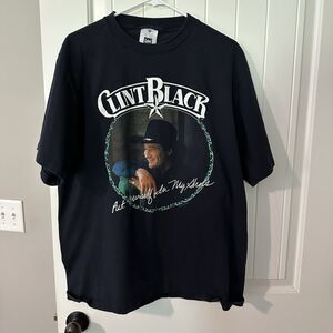 Vintage Clint Black Country Music Single Stitch T-shirt Tee Size XL